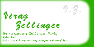virag zellinger business card